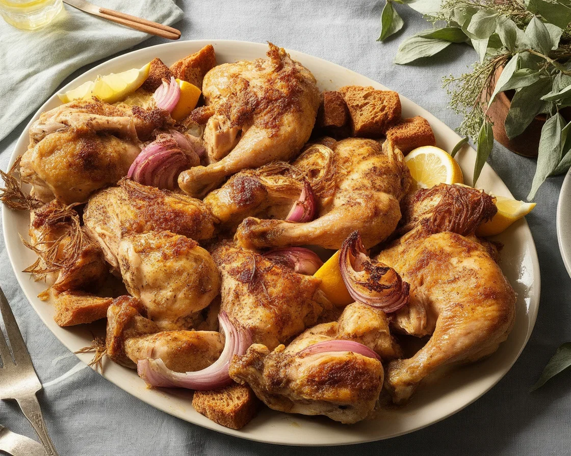 Cooked chicken stored in the fridge, showing food safety guidelines.