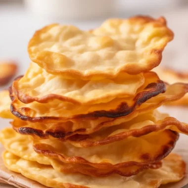 Crunchy high-protein Cottage Cheese Chips for a healthy snack alternative.