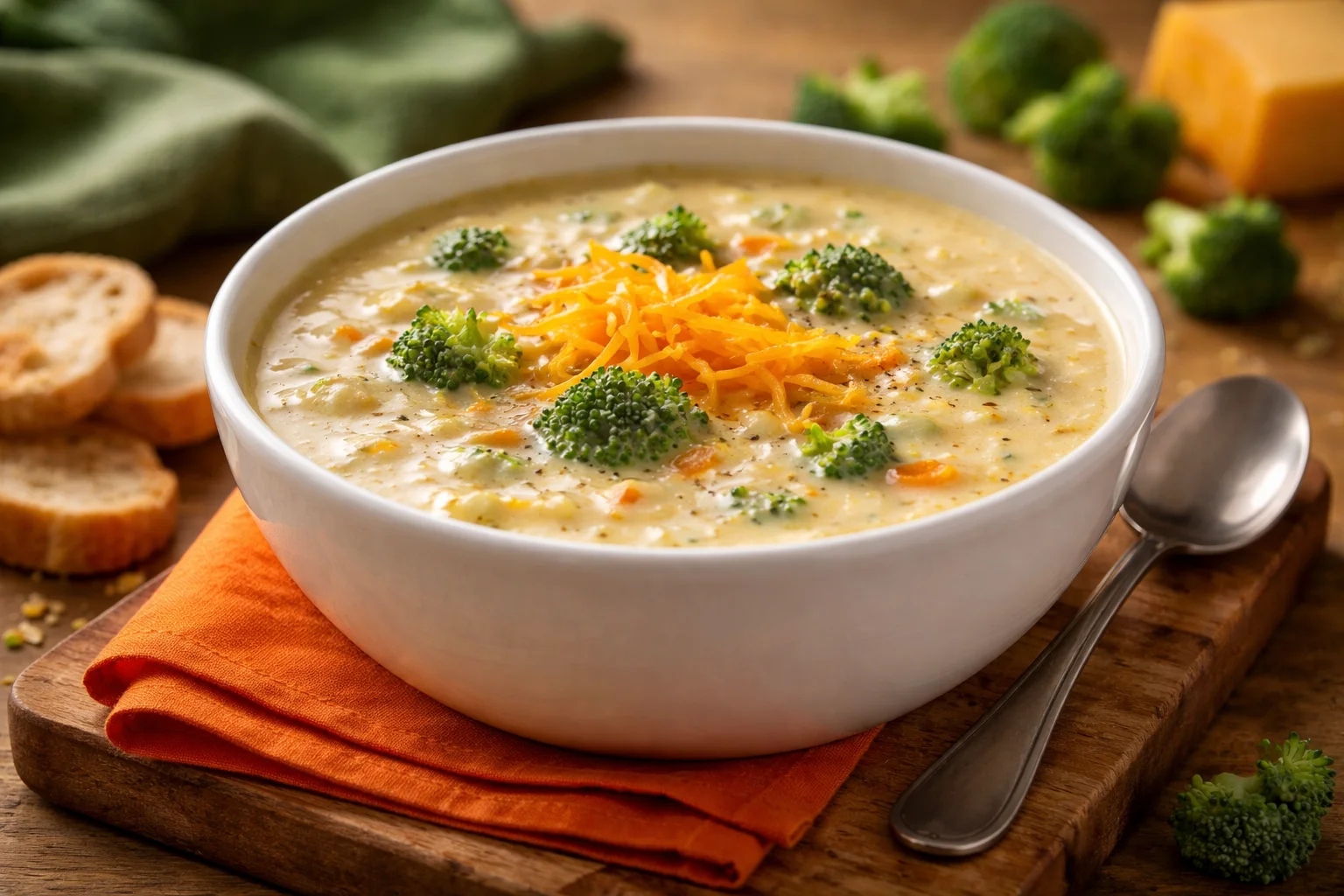 Creamy Broccoli Cheddar Soup