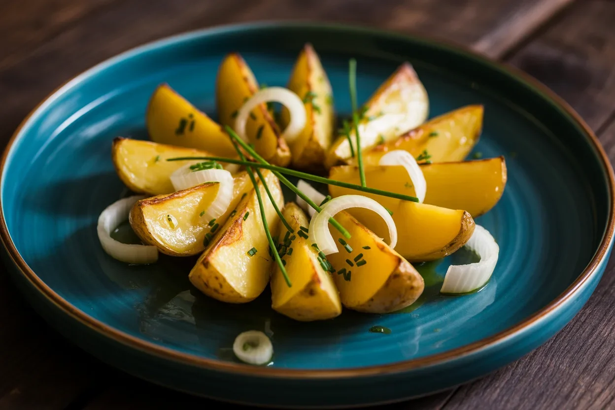 OVEN FRIED POTATOES & ONIONS