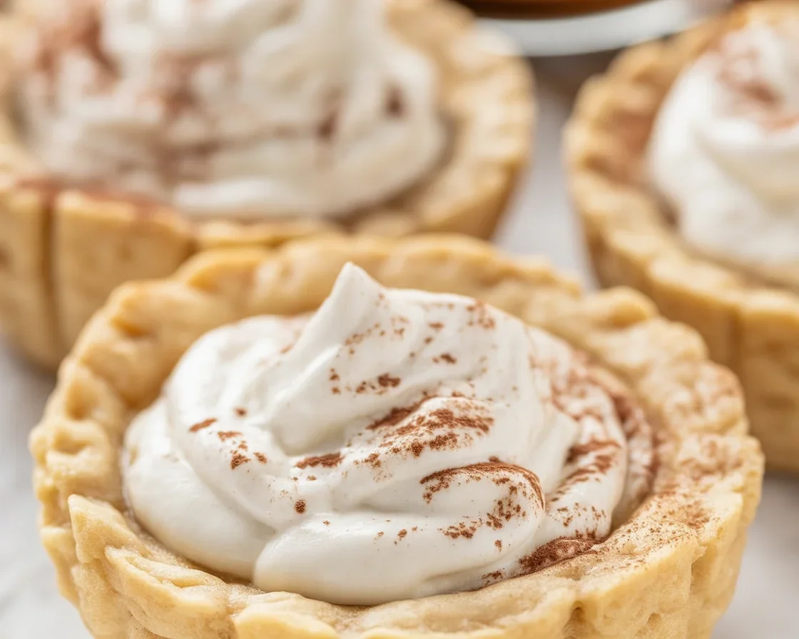 Delicious Tiramisu Cookie Cups with mascarpone filling and coffee flavor
