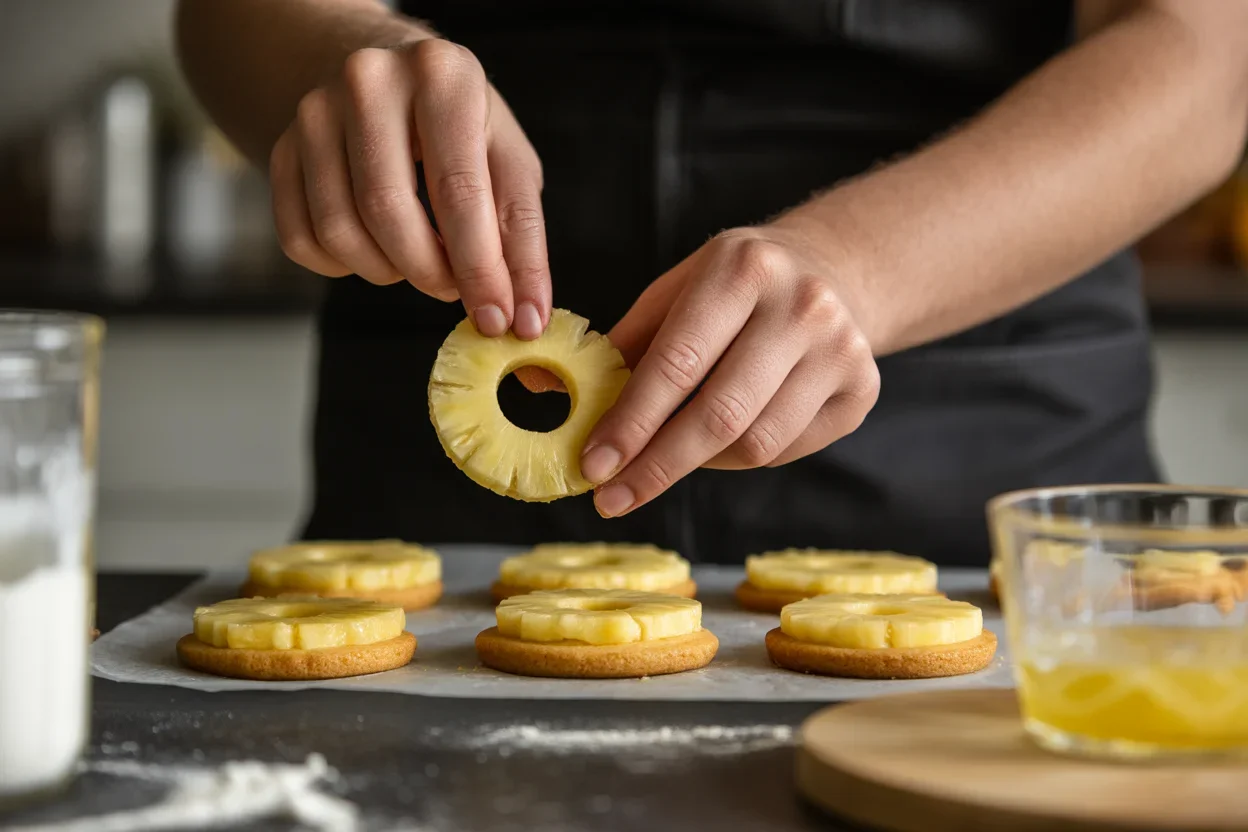 Pineapple Upside Down Sugar Cookies