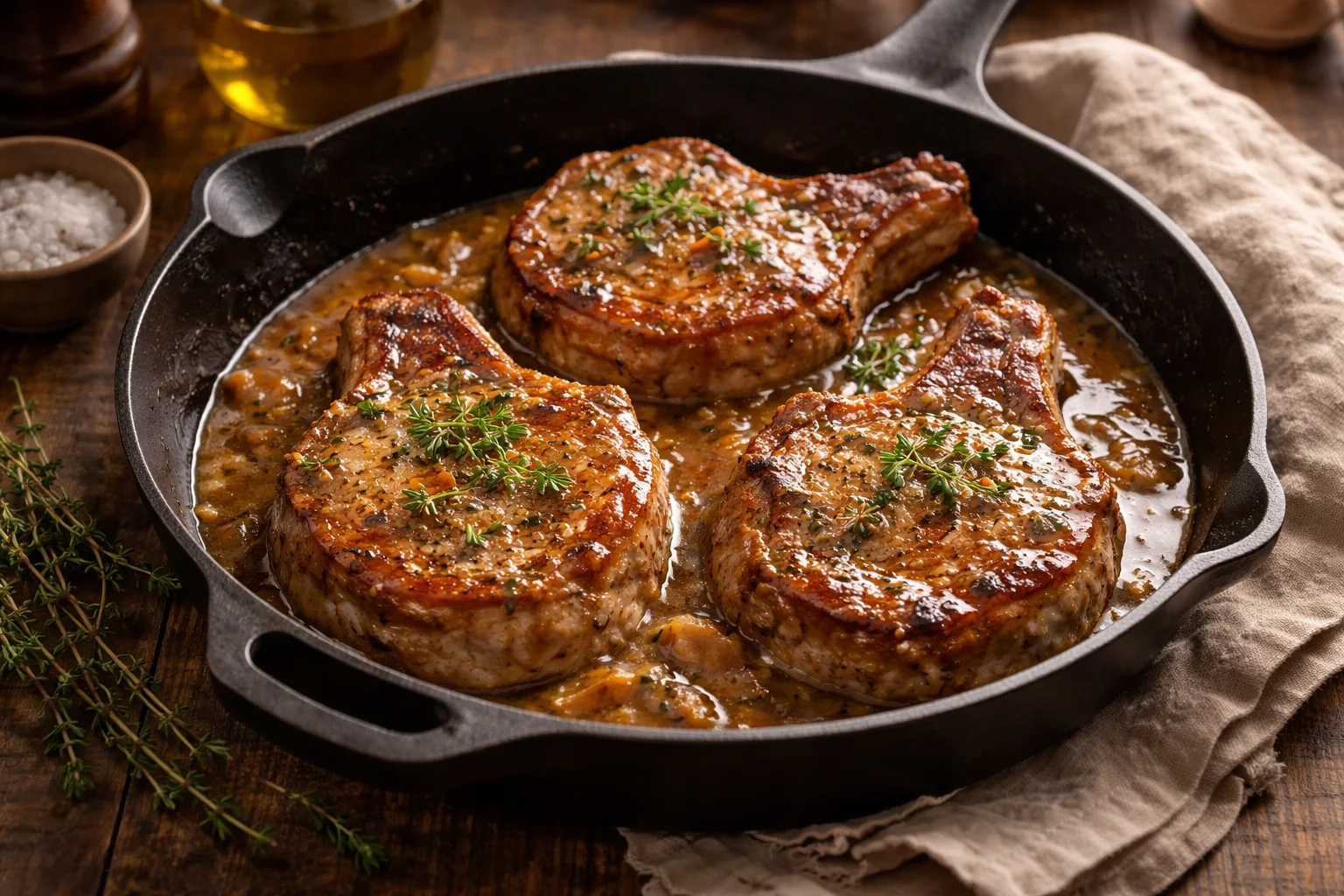 Smothered Pork Chops with Gravy