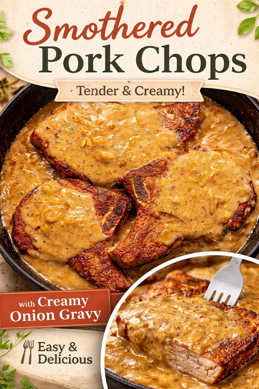 Savory Smothered Pork Chops with Gravy You'll Love