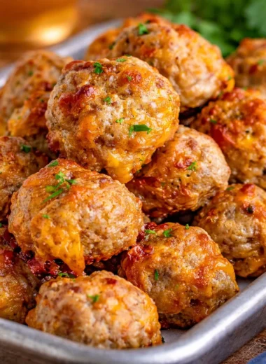 Plate of delicious Spicy Mexican Donkey Balls with cheese and jalapeños