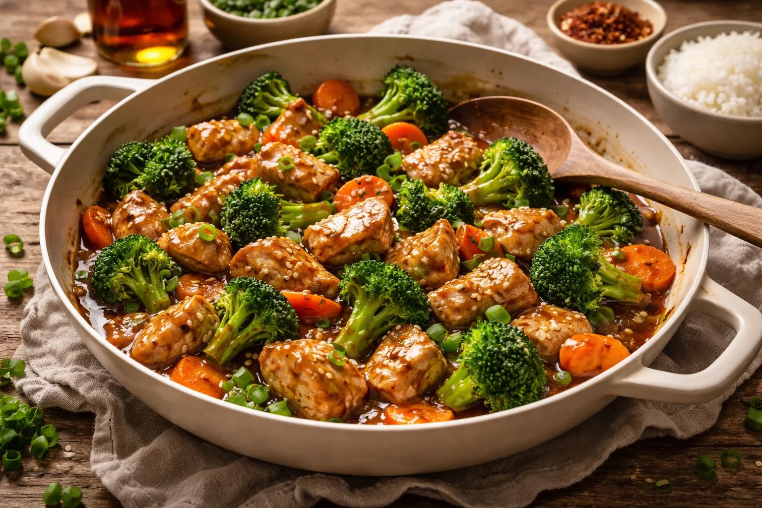 Honey Garlic Chicken Stir Fry