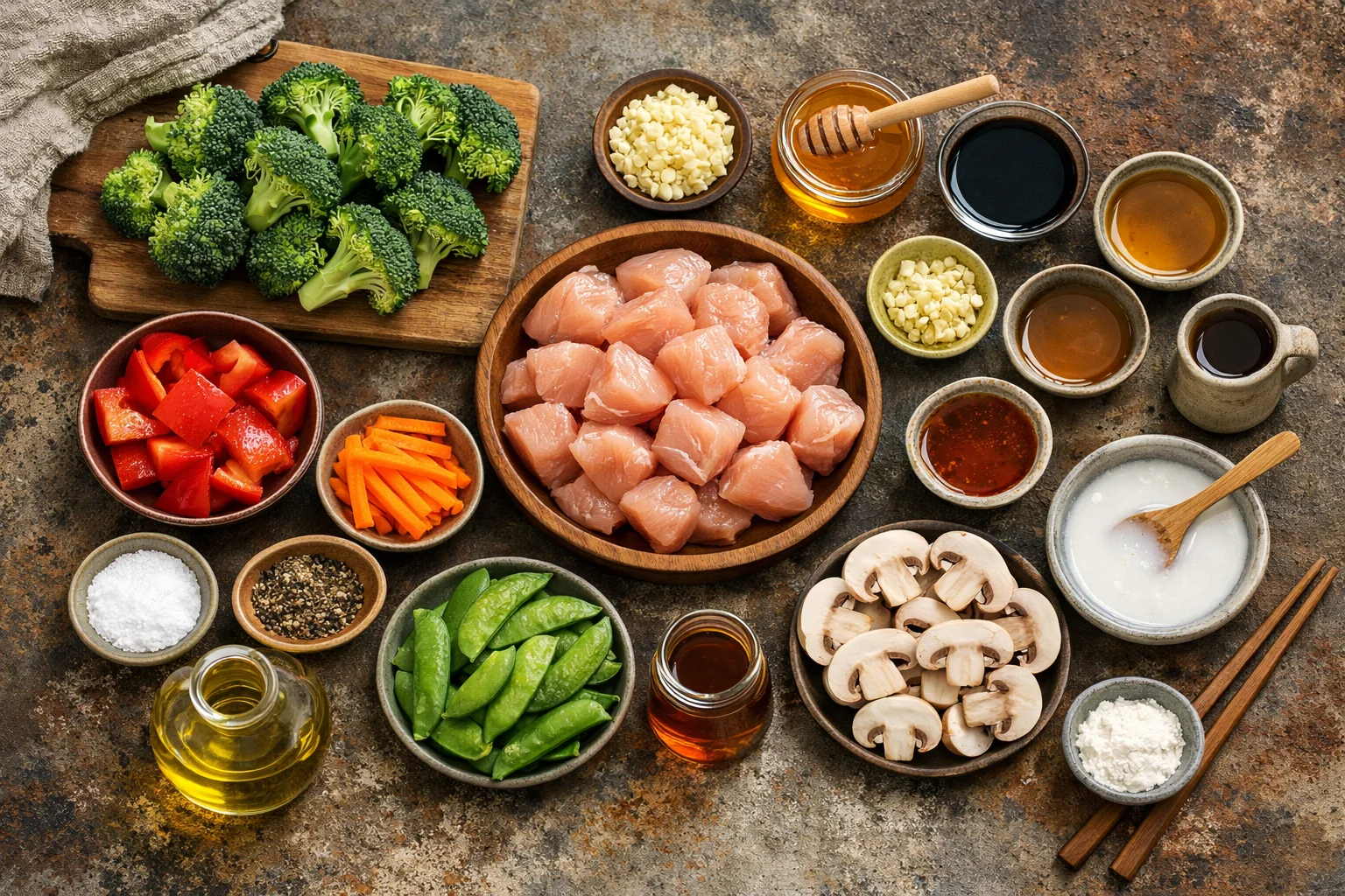 Honey Garlic Chicken Stir Fry