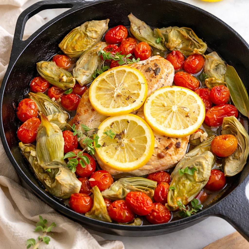 Mouthwatering Boursin Chicken Bake served on a dinner plate for gatherings.