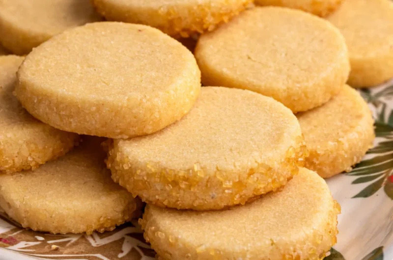 German Heidesand cookies made with brown butter, perfect for holiday treats.
