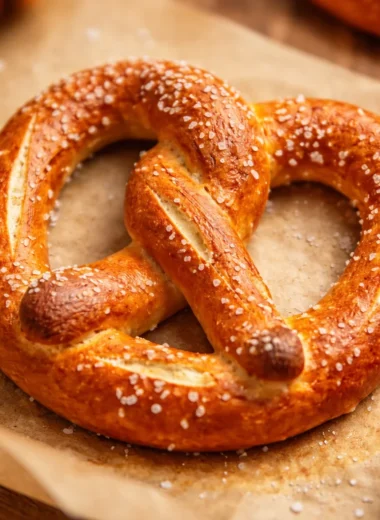Homemade German pretzels recipe with golden crust and soft, chewy texture.
