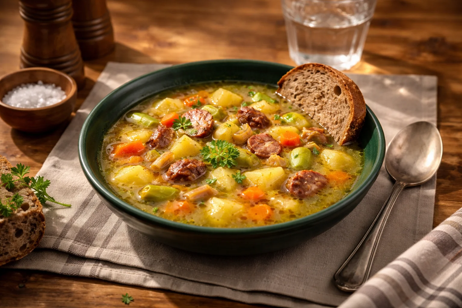 Traditional German Potato Soup Recipe (Kartoffelsuppe)